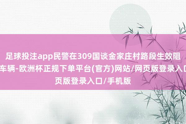 足球投注app民警在309国谈金家庄村路段生效阻止了嫌疑车辆-欧洲杯正规下单平台(官方)网站/网页版登录入口/手机版