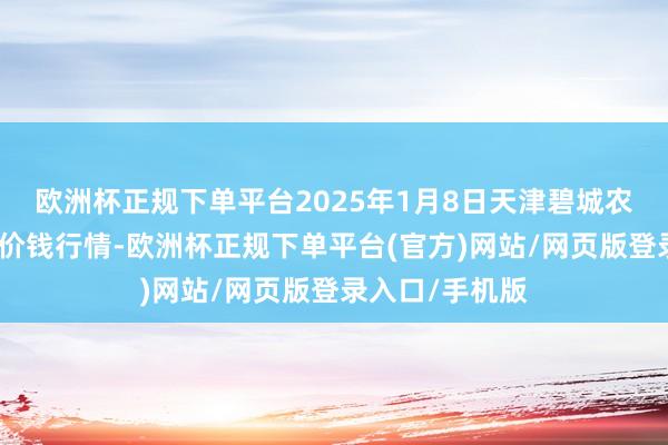 欧洲杯正规下单平台2025年1月8日天津碧城农产物批发阛阓价钱行情-欧洲杯正规下单平台(官方)网站/网页版登录入口/手机版